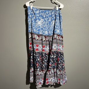 White Stag maxi peasant skirt